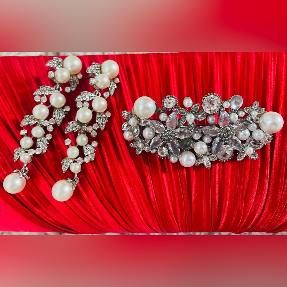 Earring and Hair Clip Set